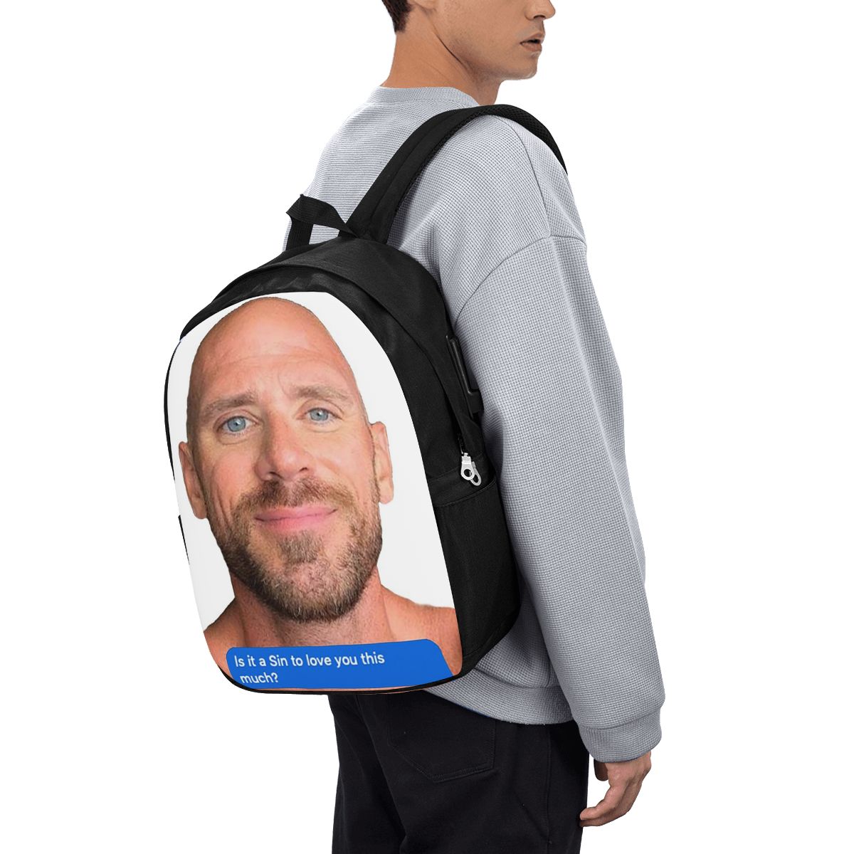 Laptop Original Accessories - Mochila Johnny Sins Flirty Text Bubble,