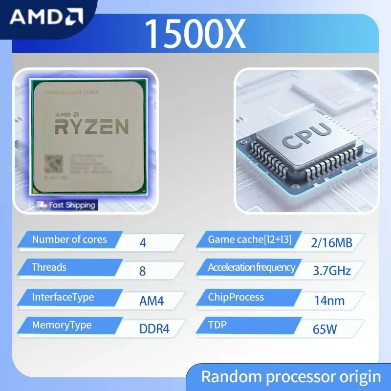 Amd Cpu Ryzen 7 - Procesador AMD Ryzen 5 1500X, CPU