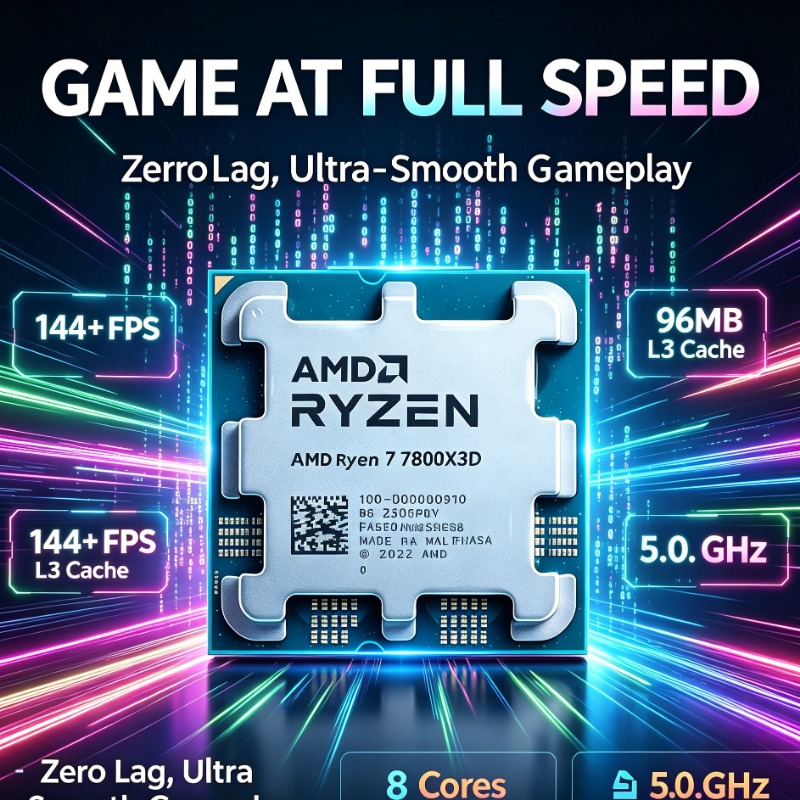 CPU para juegos Ryzen 7 7800X3 - Amd Cpu Ryzen 7 reseña y precio