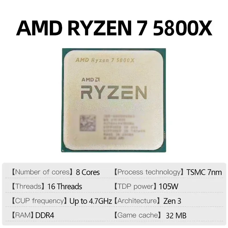Procesador AMD Ryzen 7 5800X d - Amd Cpu Ryzen 7 reseña y precio