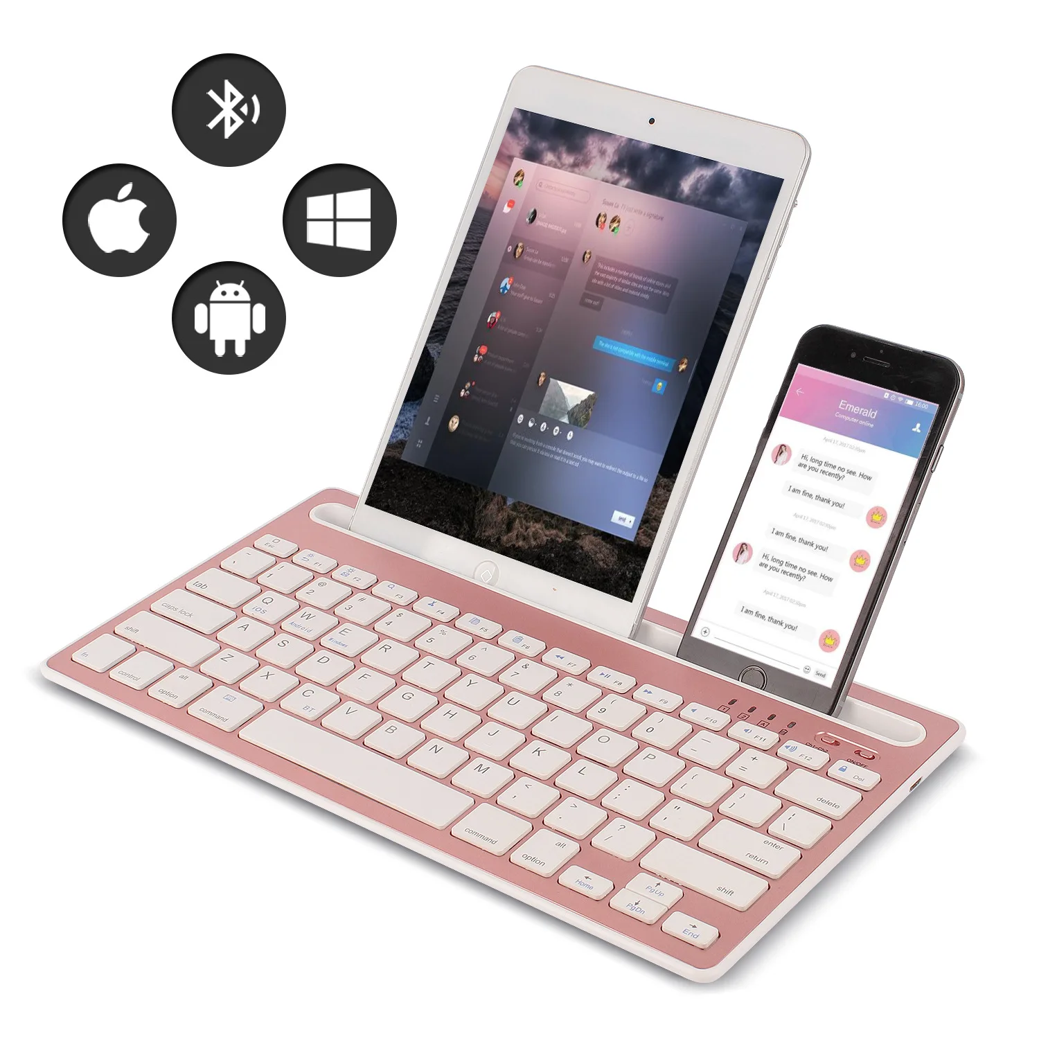 Teclado Bluetooth Compatible c - Laptop Accessories Holder reseña y precio