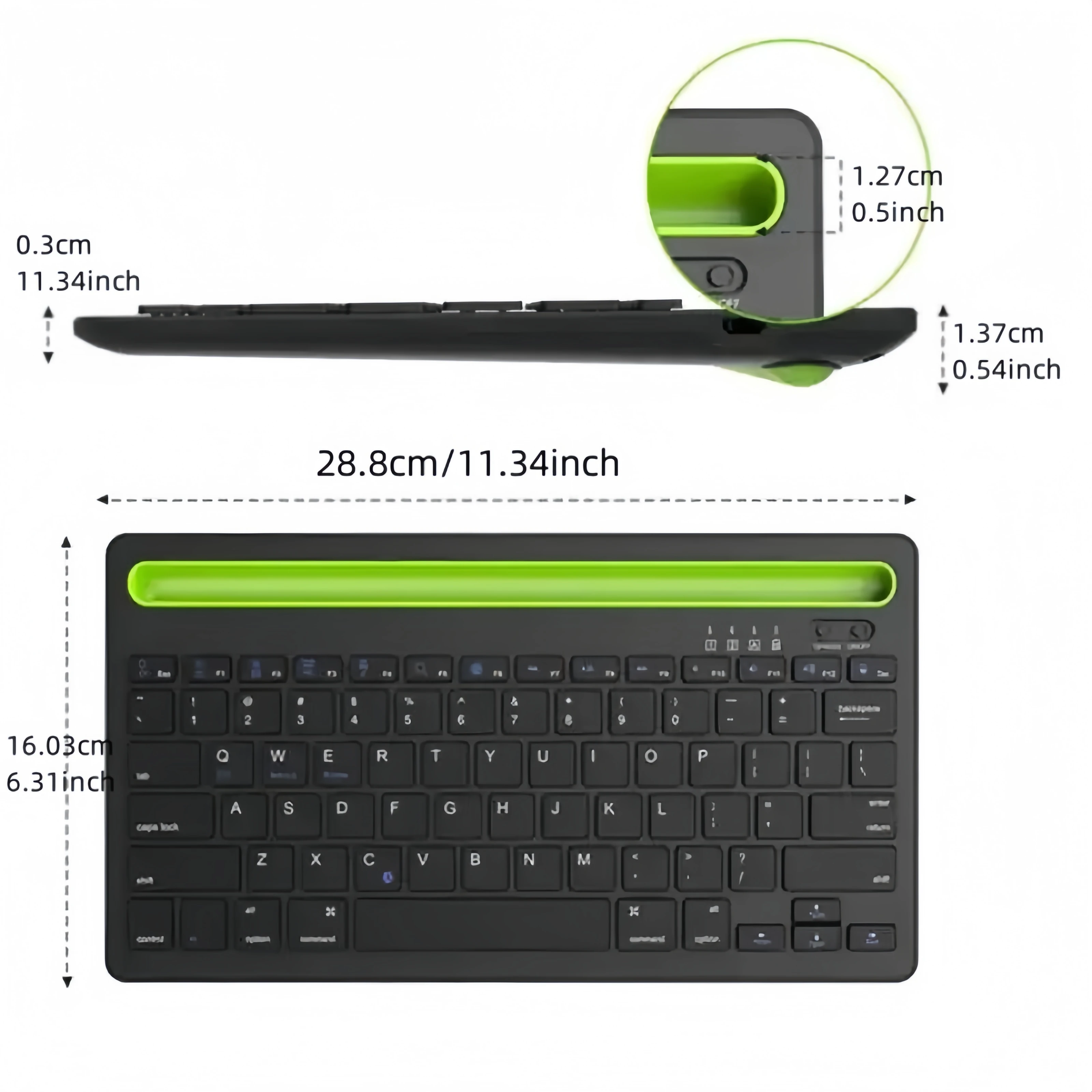 Teclado Bluetooth Compatible c - Laptop Accessories Holder reseña y precio
