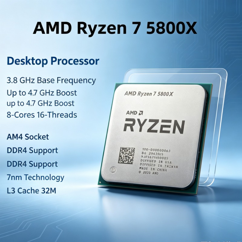 CPU AMD Ryzen 7 5800X R7 5800X - Amd Cpu Ryzen 7 reseña y precio