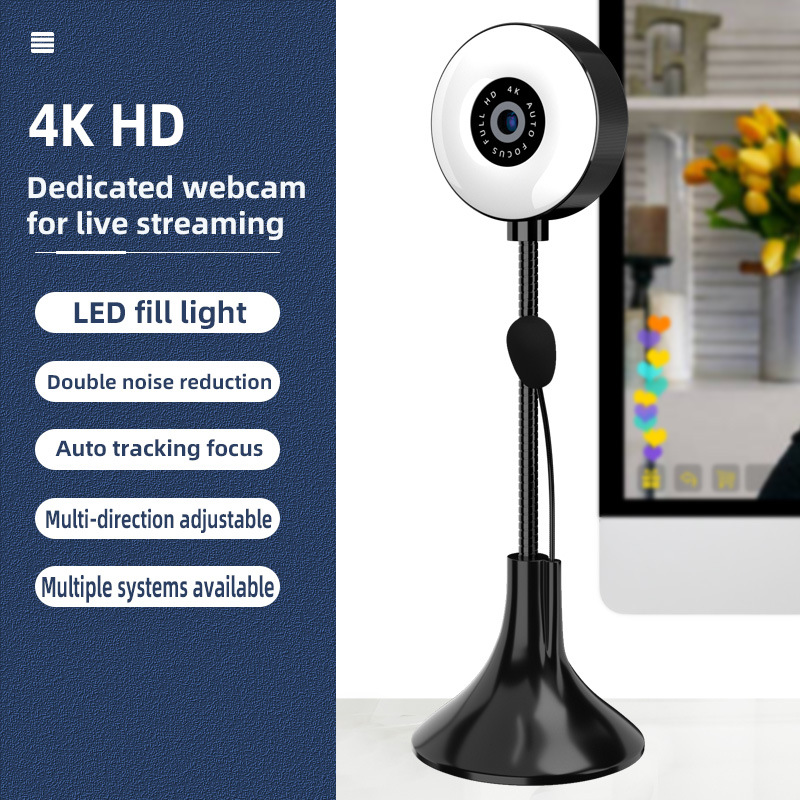 Cámara 4k para PC, cámara de o - Laptop Accessories Youtube reseña y precio