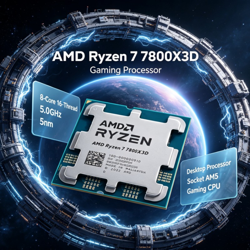 CPU AMD Ryzen 7 7800X3D 100-10 - Amd Cpu Ryzen 7 reseña y precio
